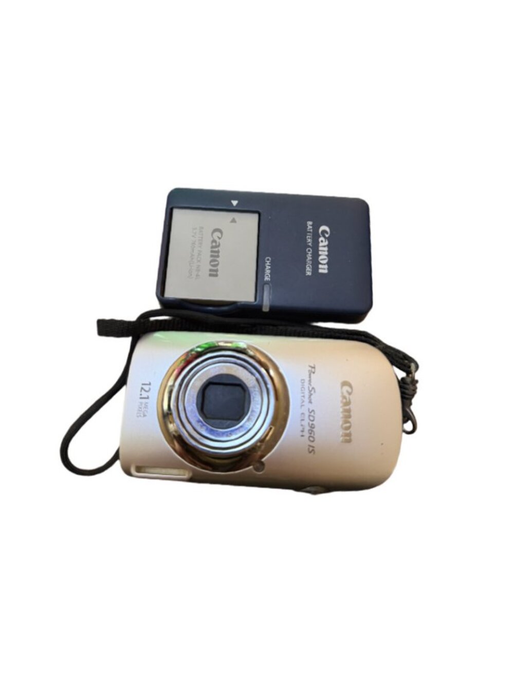 Canon PowerShot SD960 IS Digital Camera with Charger